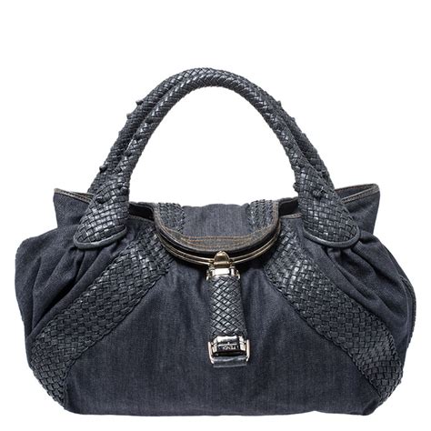 fendi blue bags|fendi denim bags.